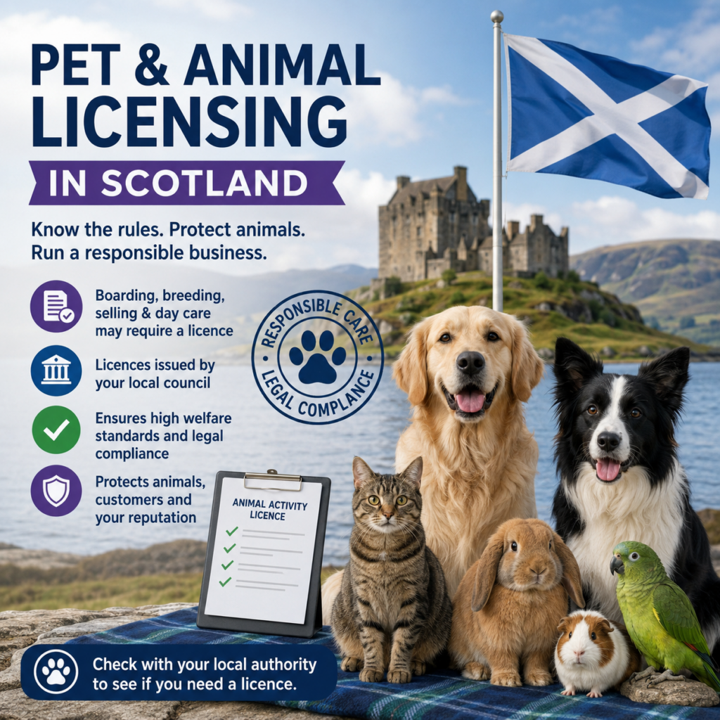 pet care licensing Scotland
